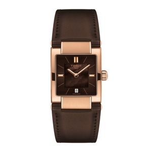 Tissot T02 Rose Gold Brown Mother-Of-Pearl Watch
